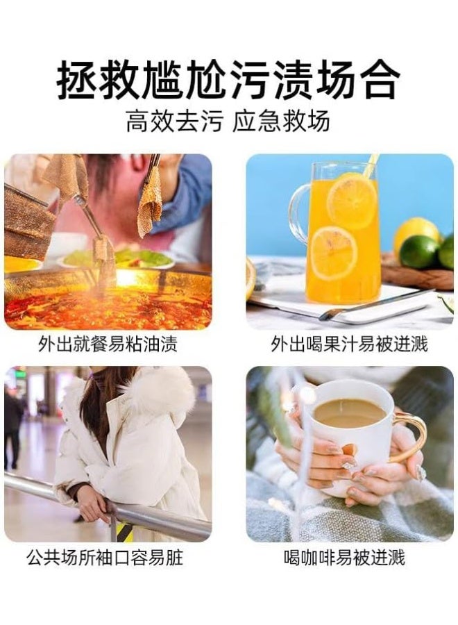 مناديل مبللة مخصصة لتنظيف الجاكيتات والملابس الشتوية - عبوة 80 منديل - إزالة فورية للبقع بدون غسل. - Image 5